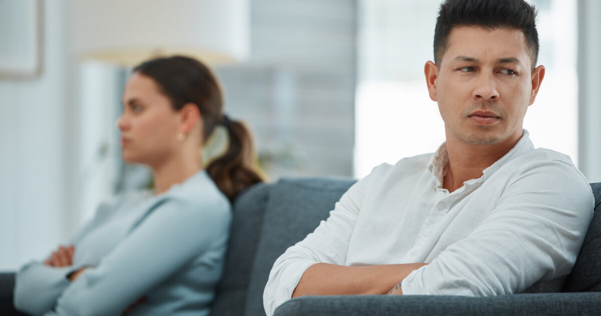 How could you do this. Shot of a young couple in the midst of an argument