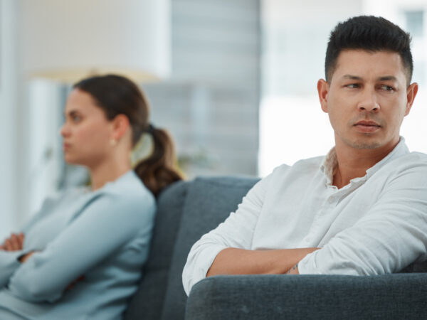 How could you do this. Shot of a young couple in the midst of an argument