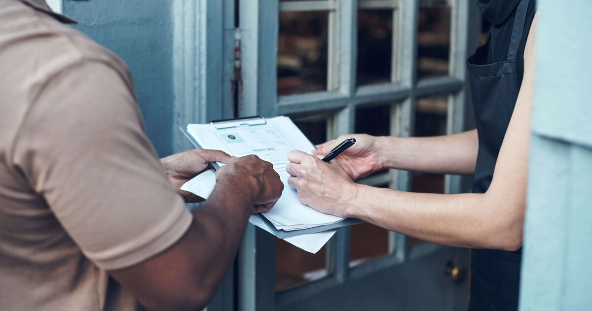 A person signing a restraining order