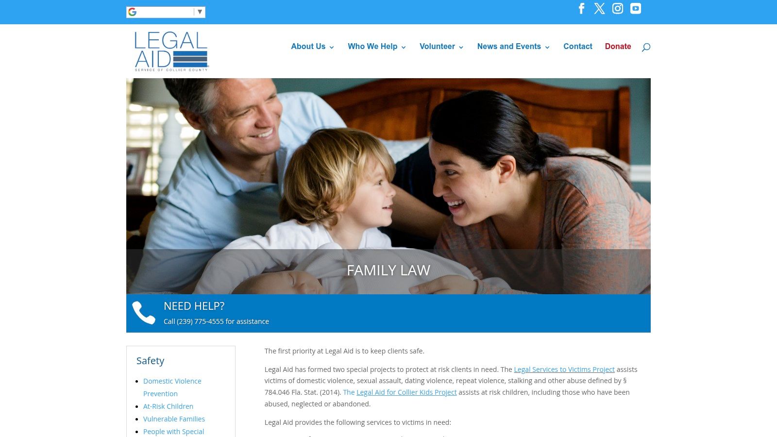 Legal Aid Service of Collier County (Collier/Naples, FL)